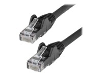 StarTech.com 7m LSZH CAT6 Cable, 10 Snagless RJ45 100W Network Patch Cord Strain Relief, CAT 6 10GbE UTP, Black, Individually Tested/ETL, Low Smoke Zero Halogen - Category 6 - 24AWG (N6LPATCH7MBK) CAT 6 Ikke afskærmet parsnoet (UTP) 7m Patchkabel Sort