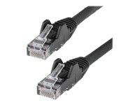 StarTech.com 5m LSZH CAT6 Cable, 10 Snagless RJ45 100W Network Patch Cord Strain Relief, CAT 6 10GbE UTP, Black, Individually Tested/ETL, Low Smoke Zero Halogen - Category 6 - 24AWG (N6LPATCH5MBK) CAT 6 Ikke afskærmet parsnoet (UTP) 5m Patchkabel Sort