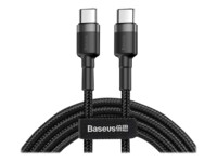 Baseus Cafule USB 2.0 USB Type-C kabel 2m Sort Grå