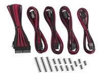 CableMod Classic ModMesh 8+6 Series Cable Extension Kit Strømkabelpakke Sort Rød
