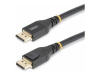 StarTech.com 25ft (7m) VESA-Certified Active DisplayPort 1.4 Cable, DP8K w/HBR3/HDR10/MST/DSC 1.2/HDCP 2.2, 8K 60Hz, 4K 120Hz Video - Active DP 1.4 Cable M/M (DP14A-7M-DP-CABLE) DisplayPort kabel 7m Sort