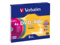 Verbatim Colours 5x DVD+RW 4.7GB