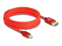 Delock DisplayPort kabel 3m Rød
