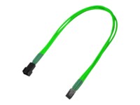 Nanoxia Forlængerkabel til blæserstrøm 30cm Grøn