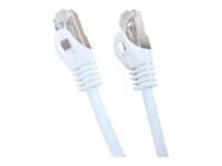 Cablexpert CAT 6a Kabel med afskærmning med folie og kobberfletning (SFTP 2m Patchkabel Hvid