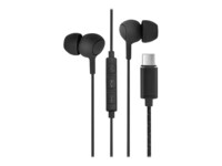 Insmat C10 Kabling Øreproptelefoner Sort