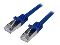 StarTech.com 2m Blue Cat6 / Cat 6 Shielded (SFTP) Patch Cable 2 m CAT 6 Kabel med afskærmning med folie og kobberfletning (SFTP 2m Patchkabel Blå