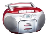 Lenco SCD-420 Boombox Rød Sølv