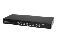 StarTech.com 1U Rackmount USB KVM Kit OSD and Cables - Rack mount KVM - VGA KVM - KVM (SV831DUSBUK) KVM switch Monterbar på stativ