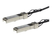 StarTech.com 1.5m 10G SFP to SFP Direct Attach Cable for Cisco SFP-H10GB-CU1-5M 10GbE SFP Copper DAC 10Gbps Passive Twinax Dobbelt-axial 1.5m 10GBase-kabel til direkte påsætning Sort