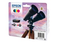 Epson 502 Multipack Sort Gul Cyan Magenta Blæk C13T02V64010