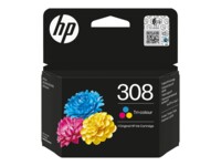 HP 308 Gul Cyan Magenta 120 sider Blæk