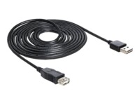Delock EASY-USB USB forlængerkabel 3m Sort