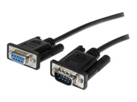 StarTech.com 1m Black Straight Through DB9 RS232 Serial Cable - M/F (MXT1001MBK) Serielforlængerkabel 1m Sort