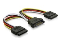DELTACO SATA-15 Strøm-splitter 10cm