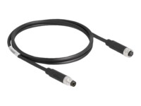 DeLOCK Afskærmet parsnoet (STP) 1m Patchkabel Sort