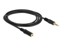 Delock Forlængerkabel til audio 2m Sort