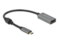 Delock Videoadapter 20cm Sort Grå