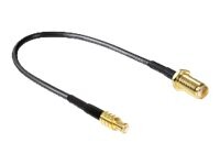 DeLOCK 20cm Antennekabel Sort