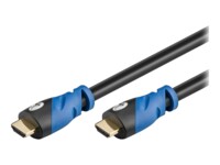 goobay Premium High Speed HDMI-kabel med Ethernet 50cm Sort Blå