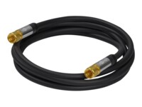 goobay Antennekabel Firelagsskjold 10m Sort Sort