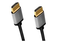 LogiLink HDMI-kabel med Ethernet 1m Sort