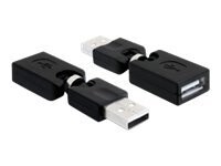 Delock Rotation adapter USB-adapter 6.5cm Sort