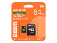 ADATA SPEED PLUS SDXC UHS-I Memory Card 64GB 160MB/s