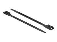 Delock Cable Tie with Double Locking 19cm Sort