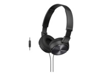 Sony MDR ZX310 Kabling Hovedtelefoner Sort