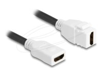 Delock HDMI-kabel 20cm Sort Hvid