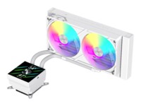 GameMax GLACIER 240 LCD CPU Køler 1-pack Hvid 240 mm
