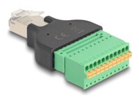 DeLOCK Afskærmet parsnoet (STP) Netværksadapter Sort/grøn