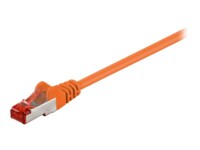 goobay CAT 6 SFTP, PiMF 25cm Patchkabel Orange