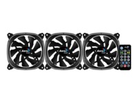 AeroCool Astro 12 Pro Systemkabinetblæsersæt 1-pack Sort 120 mm