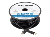 Lanberg HDMI-kabel med Ethernet 40m Sort