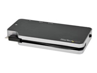 StarTech.com USB C Multiport Adapter, USB-C to 4K HDMI or VGA Display/Video/Monitor 100W Power Delivery Pass-through, 10Gbps USB Hub, MicroSD, , USB 3.1 Gen 2 Type-C - Works w/ Thunderbolt 3 (CDP2HVGUASPD) Dockingstation