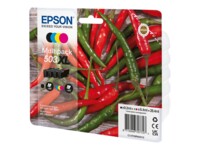 Epson 503XL Multipack Sort Gul Cyan Magenta Blæk C13T09R64010