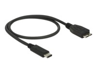 Delock USB Type-C kabel 50cm Sort