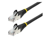 StarTech.com 5m CAT6a Cable - Black - Low Smoke Zero Halogen (LSZH) - 10GbE 500MHz 100W ++ Snagless RJ-45 w/Strain Reliefs S/FTP Network Patch Cord CAT 6a S/FTP 5m Patchkabel Sort