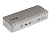StarTech.com Dual-Laptop USB-C KVM Docking Station, Dual Monitor 4K 60Hz DisplayPort Dock, 5-Port USB Hub, GbE, 90W/45W Power Delivery to Two Laptops, Windows/Mac, 2-Host KVM Dock USB-C 3.2 Gen 2 Dockingstation
