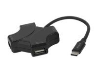 DELTACO Hub 4 porte USB
