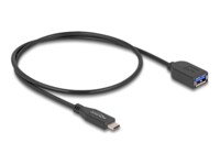 Delock USB Type-C kabel 50cm Sort