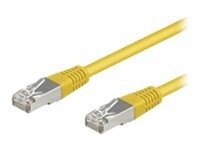 wentronic CAT 5e Kabel med folie og kobberfletning (FTP) 3m Netværkskabel Yellow