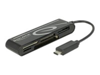 DeLOCK USB 2.0 Card Reader USB Type-C male 5 Slots Kortlæser USB-C