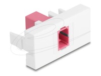 Delock Easy 45 Module SC Simplex female to SC Simplex female violet / white