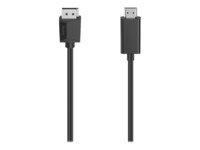 Hama Essential Line Videoadapterkabel DisplayPort / HDMI 1.5m Sort