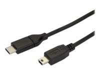 StarTech.com USB C to Mini USB Cable - 6 ft / 2m - M/M - USB 2.0 - Mini USB Cord - USB C to Mini B Cable - USB Type C to Mini USB (USB2CMB2M) USB Type-C kabel 2m Sort