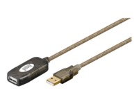 goobay Active USB forlængerkabel 5m Guld Transparent