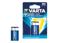 Varta High Energy 9V Standardbatterier 550mAh